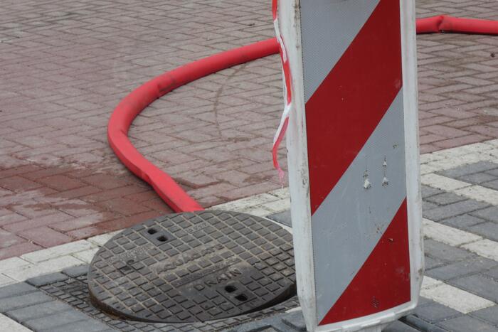 Waterlekkage ontstaan bij werkzaamheden