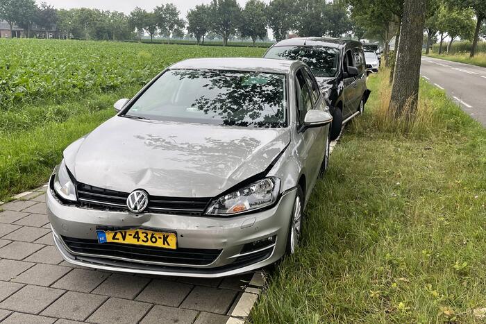 Twee voertuigen betrokken bij kop-staart ongeval