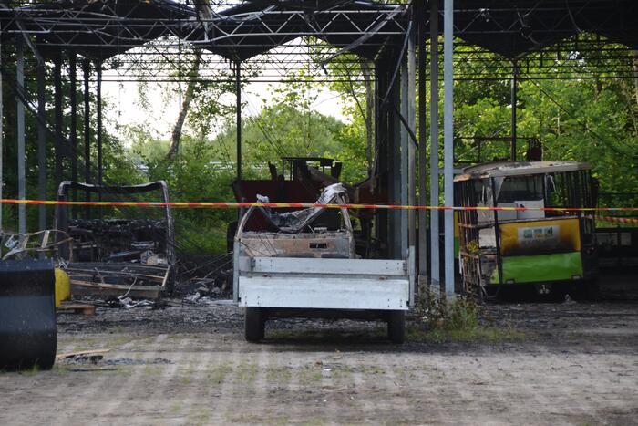Flinke schade na brand op camping