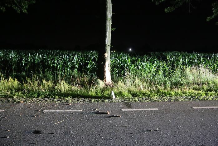 Meerdere gewonden bij botsing tegen boom