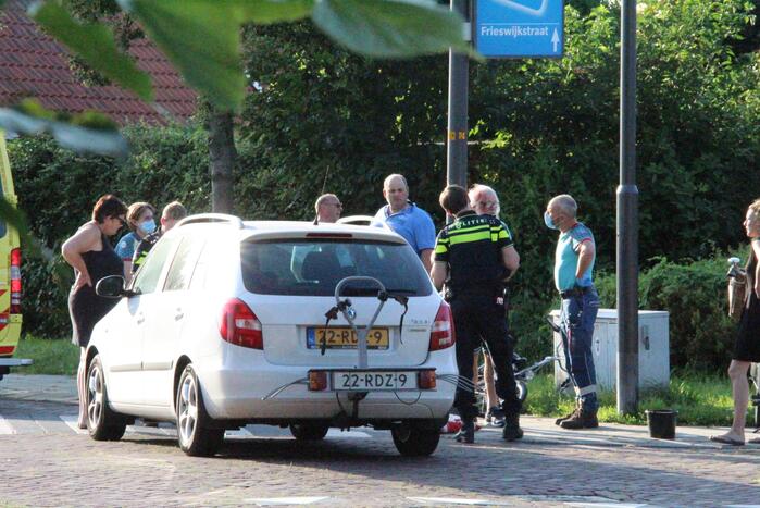 Botsing tussen fietser en personenauto