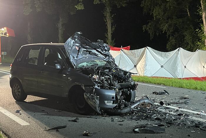 Motorrijder overleden bij zeer ernstig ongeval