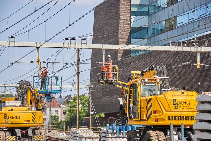 Werkzaamheden spoor NS-station Amersfoort Centraal van start gegaan