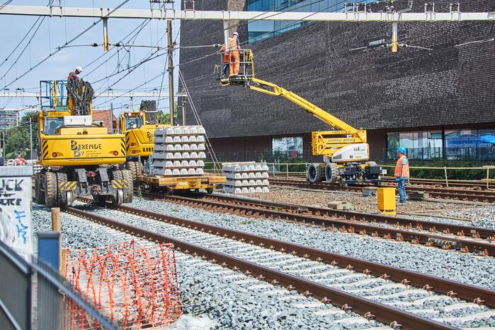 Werkzaamheden spoor NS-station Amersfoort Centraal van start gegaan