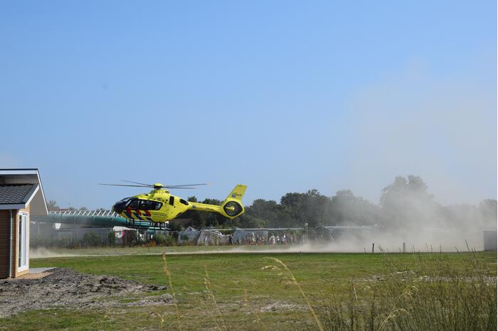 Traumahelikopter landt voor medisch incident op Camping De Duinhoeve