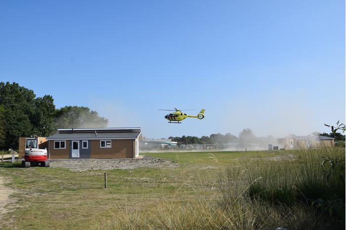 Traumahelikopter landt voor medisch incident op Camping De Duinhoeve