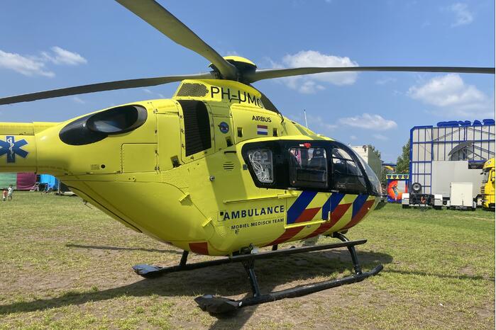 Traumahelikopter landt op vakantiepark Prinsenmeer