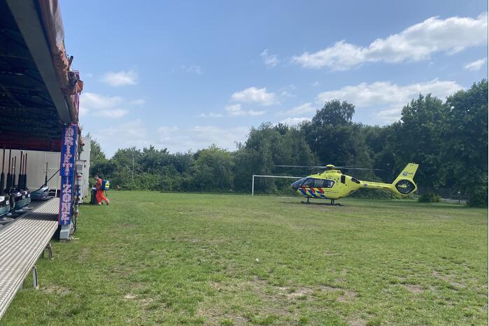 Traumahelikopter landt op vakantiepark Prinsenmeer