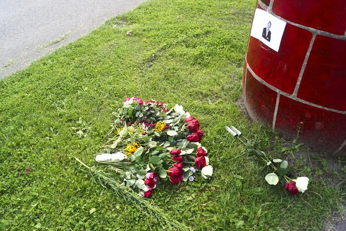 Gedenkplek ingericht voor Peter R de Vries op de Kai Park