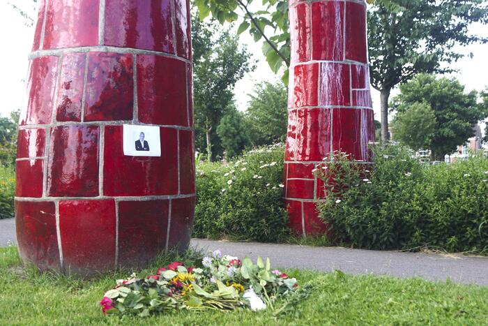 Gedenkplek ingericht voor Peter R de Vries op de Kai Park