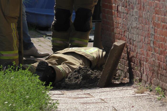 Gaslekkage ontstaan naast woning