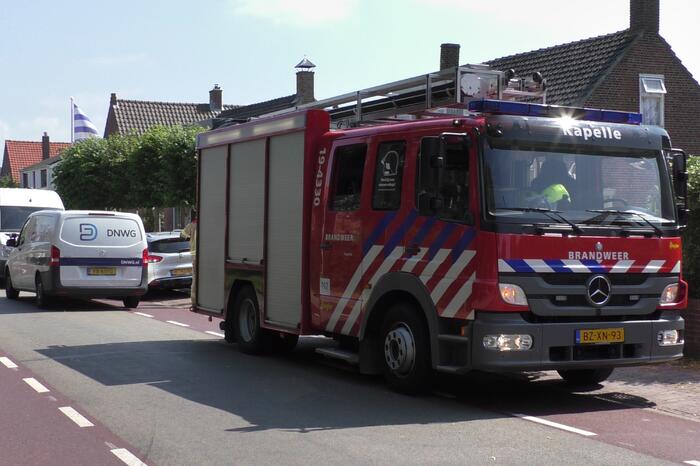 Gaslekkage ontstaan naast woning