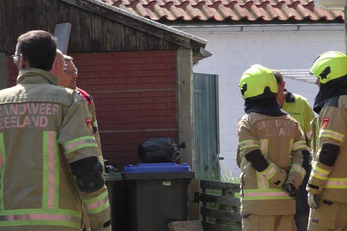 Gaslekkage ontstaan naast woning