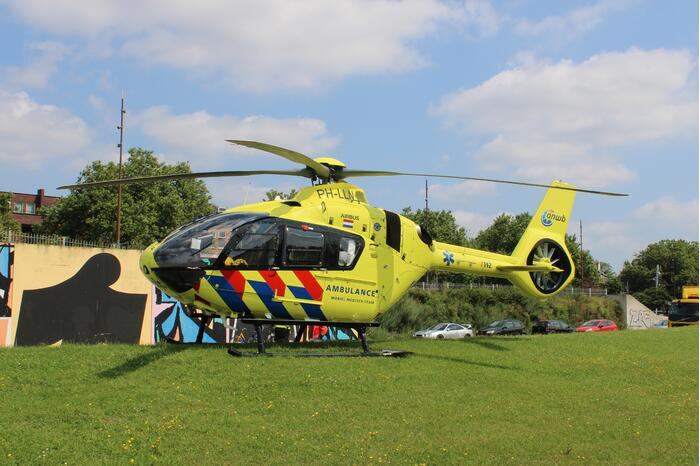 Traumahelikopter landt voor incident met baby