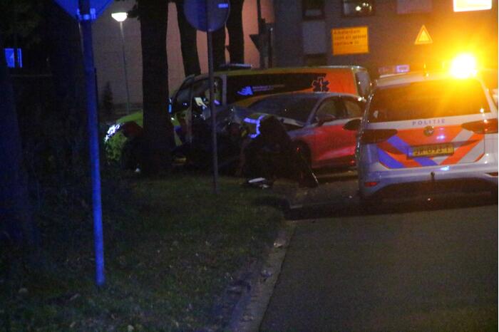 Auto in de kreukels bij eenzijdige aanrijding