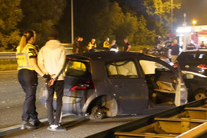 Snelweg volledig afgesloten door zwaar ongeval