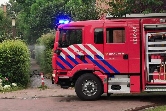 Overkapping vat vlam door barbecue