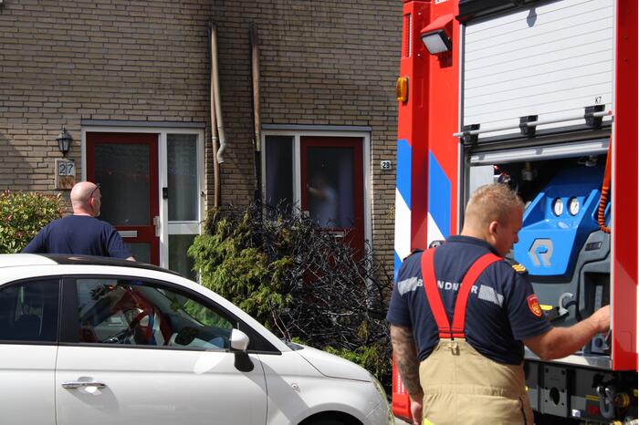 Regenpijpen van woningen verwoest door brand