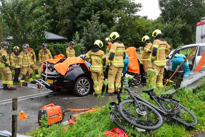Meerdere gewonden bij zwaar verkeersongeval