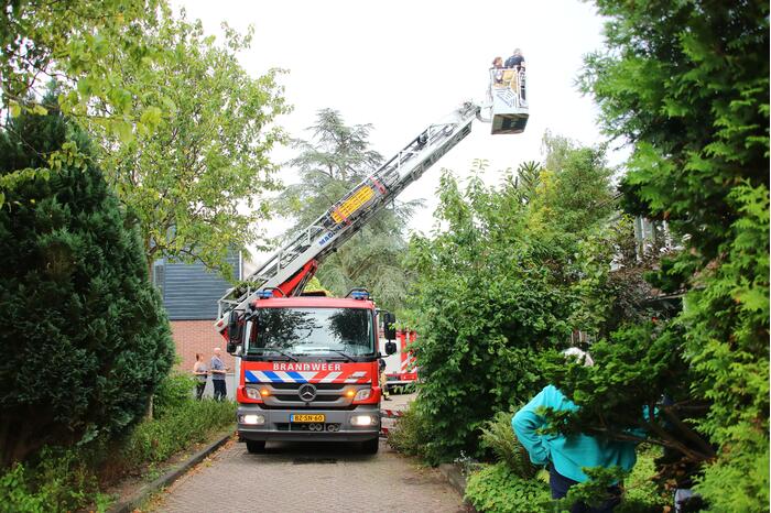 Schade na blikseminslag in woning