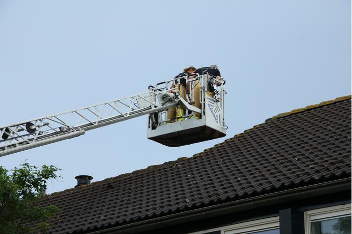 Schade na blikseminslag in woning