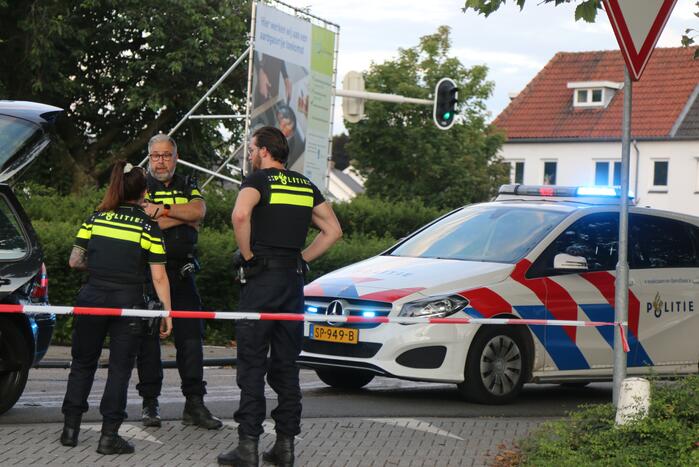 Auto crasht na achtervolging