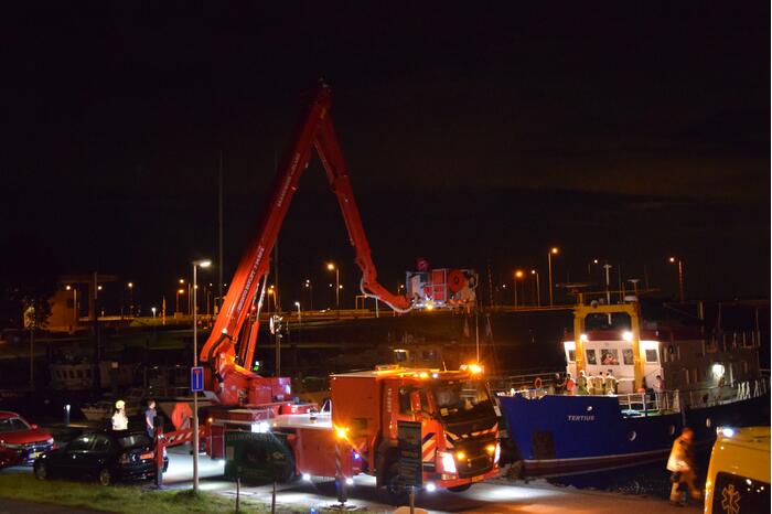 Traumahelikopter voor zwaargewonde op schip