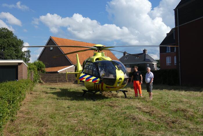 Veel bekijks bij inzet traumahelikopter