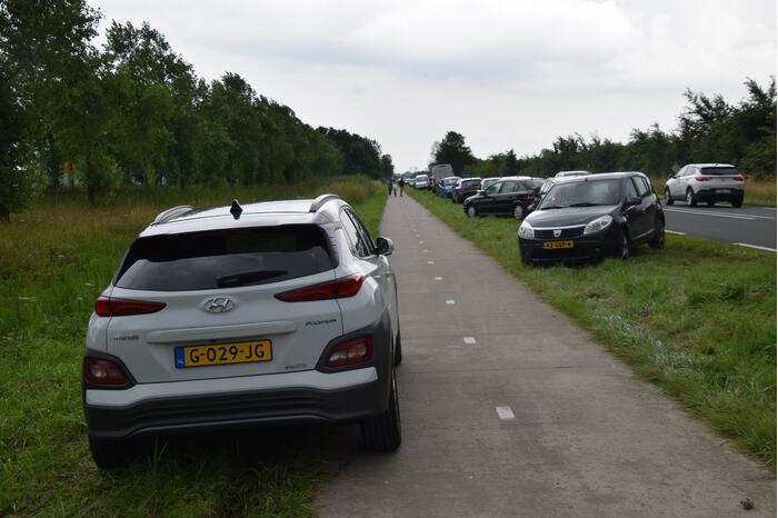 Aangetroffen dode vinvis trekt veel bekijks