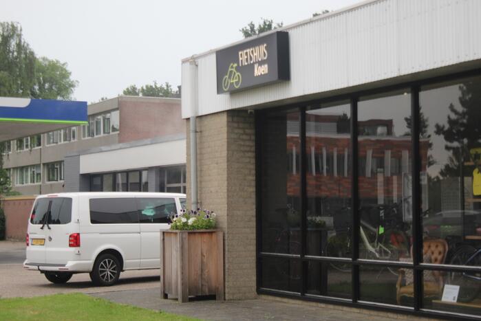 Brandweer inzet door mistgenerator