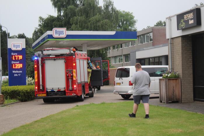 Brandweer inzet door mistgenerator
