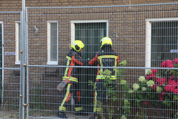 Schade aan leegstaande woning door brand