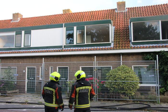 Schade aan leegstaande woning door brand