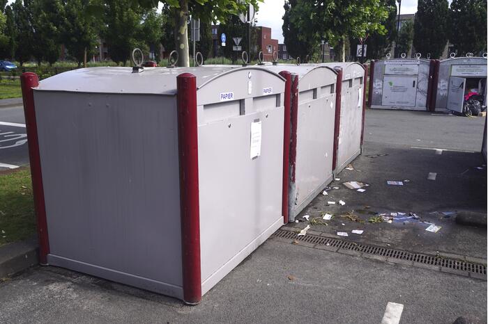 Overlastgevende containers in centrum van Vathorst worden verwijderd