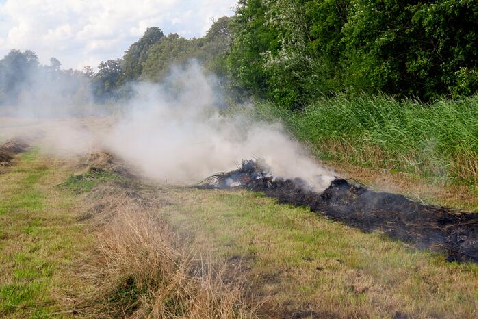 Brand in gemaaid gras