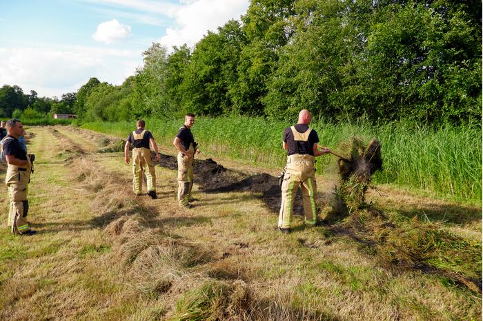 Brand in gemaaid gras