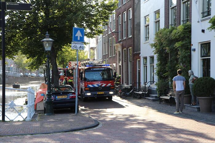 Brandende sigarettenpeuken in rooster zorgen voor brand