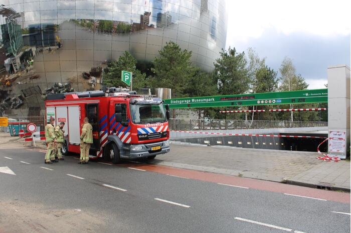 Brand in parkeergarage Museumpark