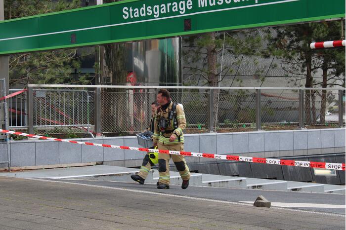 Brand in parkeergarage Museumpark