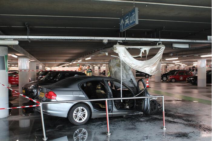 Brand in parkeergarage Museumpark