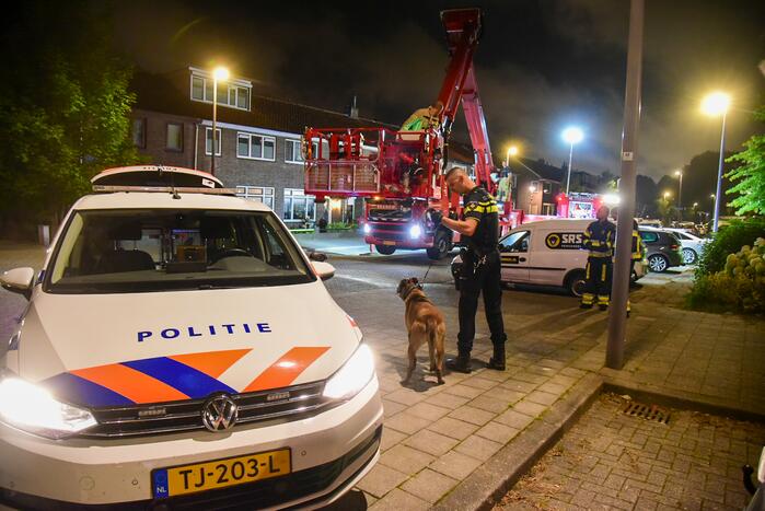 Grote politie inzet na melding woninginbraak