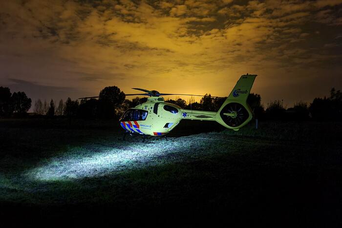 Traumahelikopter ingezet voor incident