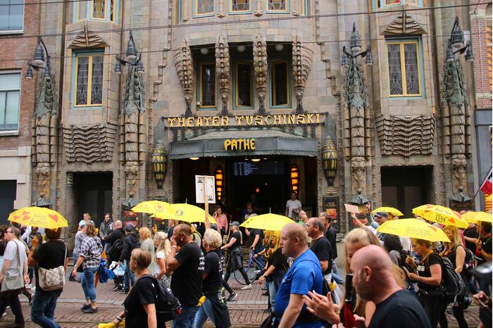 Demonstratie over coronamaatregelen verloopt gemoedelijk