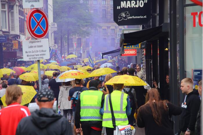Demonstratie over coronamaatregelen verloopt gemoedelijk