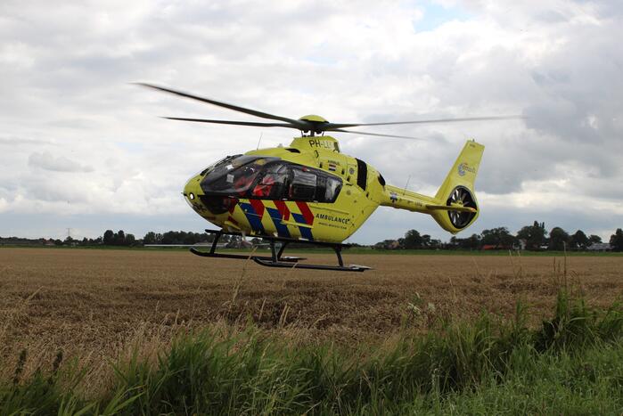 Traumahelikopter ingezet voor incident