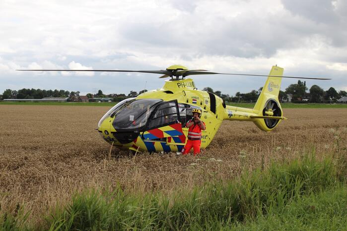 Traumahelikopter ingezet voor incident