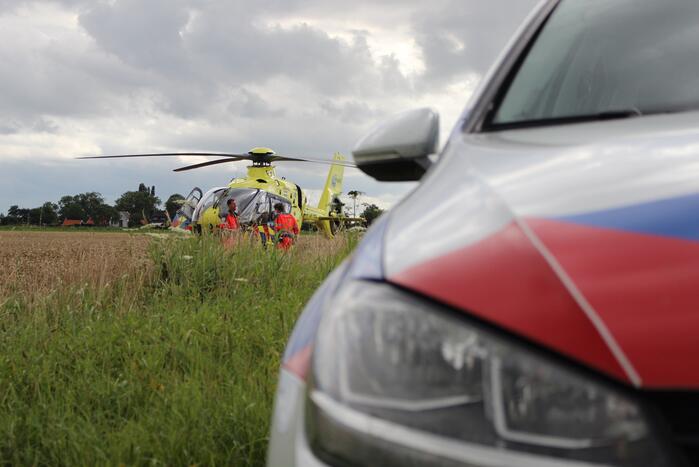 Traumahelikopter ingezet voor incident