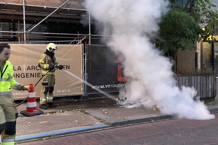 Rommel in brand gevlogen