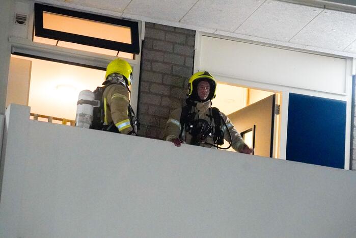 Brand door pannetje op vuur