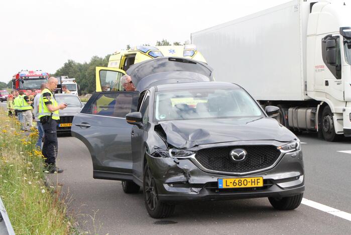 Schade aan personenauto's door ongeval